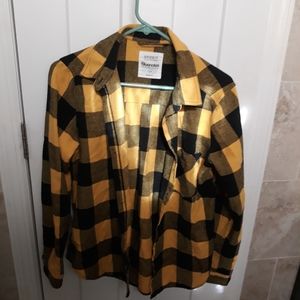 Yellow womens flannel